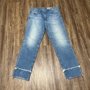 AG Adriano Goldschmied The Isabelle Jeans Women's 30R High Rise Straight Cropped